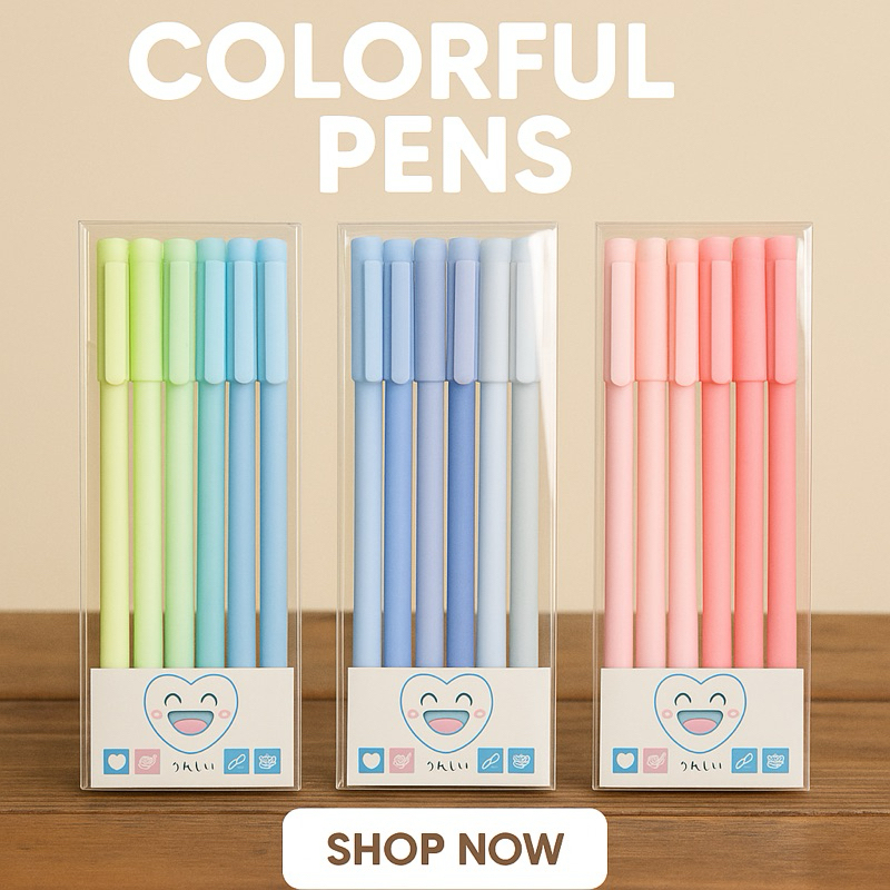 

lundshop.id| BOLPOIN GEL 1 SET ISI 6 /PULPEN GEL/BOLPOIN/PULPEN/ATK/ALAT TULIS