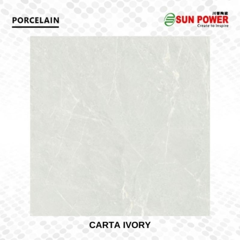 GRANITE LANTAI 60X60 CARTA IVORY | GLOSSY | SUN POWER