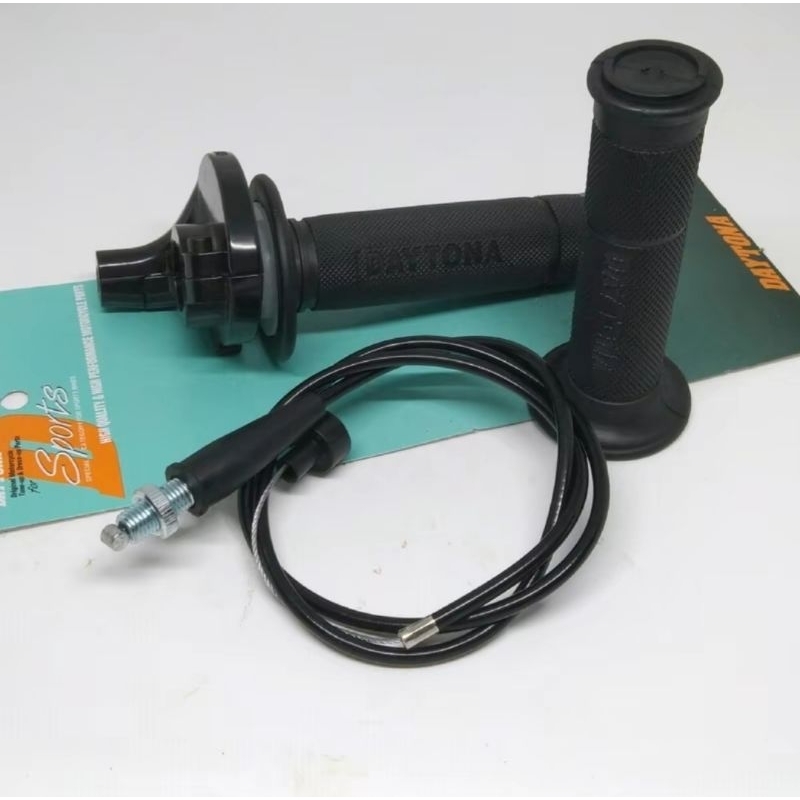 GAS SPONTAN DTN sports POLOS gas spontan set saklar+kabel+grip Gas Spontan 1 Kabel Panjang Kabel 90c