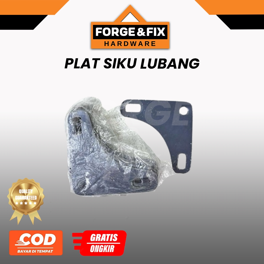 [50PCS] Plat Siku L Lubang Abu-Abu Tipis Lobang Penyangga Rak Besi