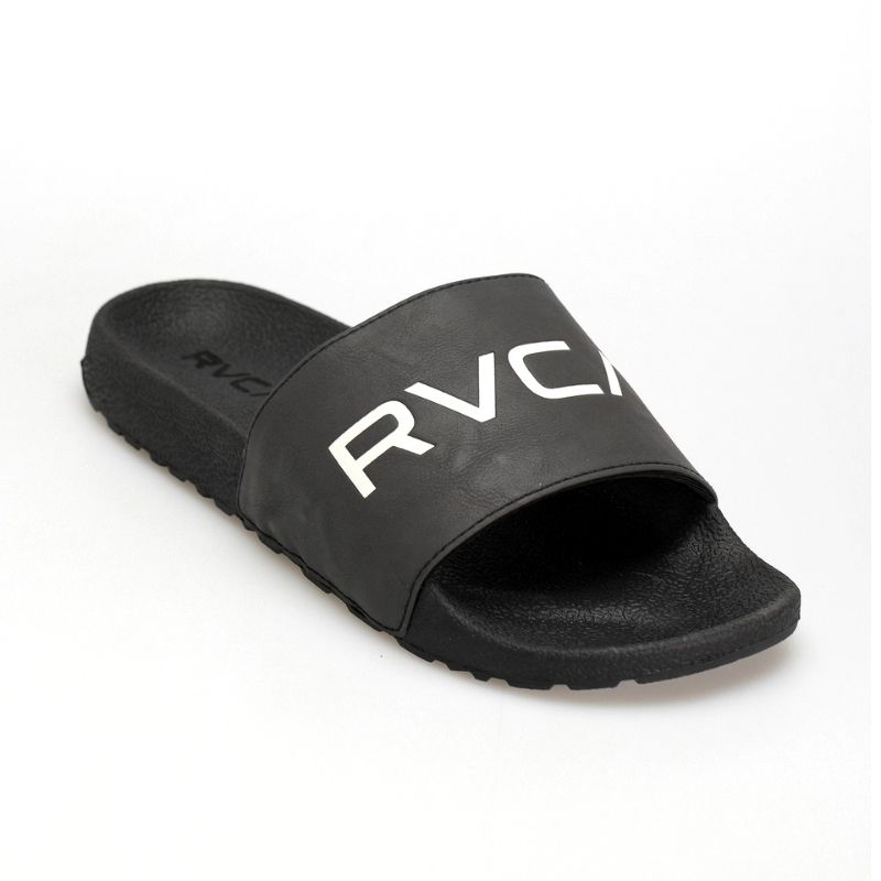 Sale RVCA mens sport slide sandals original sandal kasual pria -black