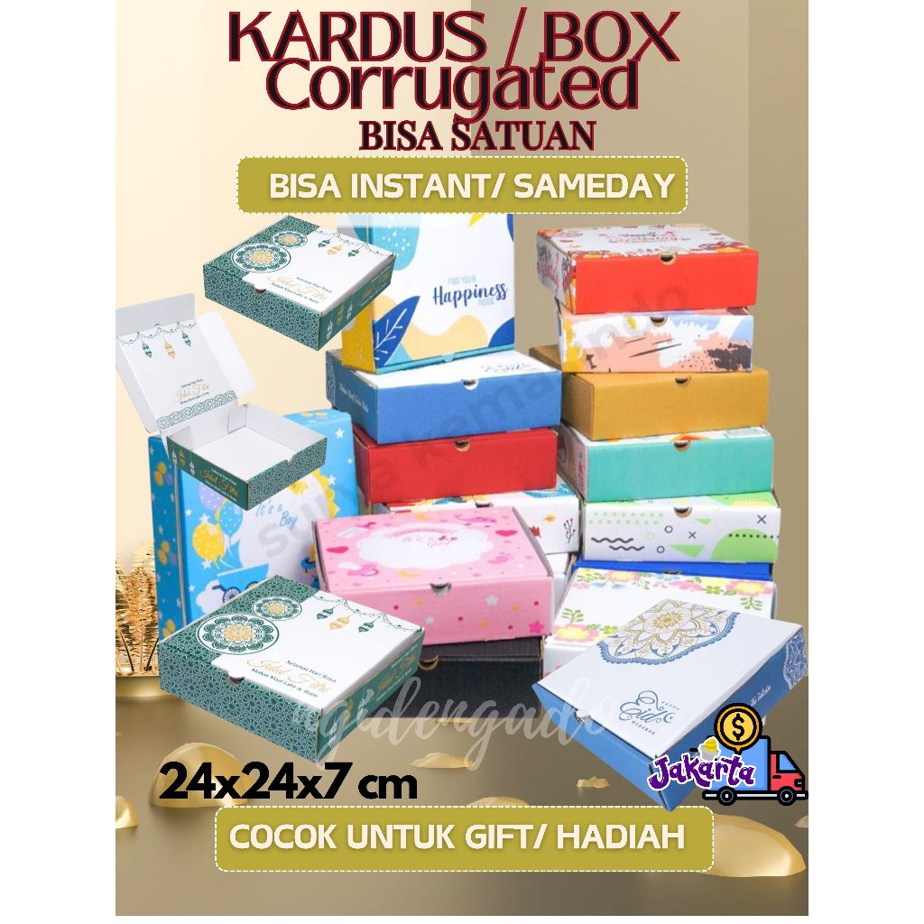 

BOX HAMPERS 24x24x7 Kardus /Hampers/Ulang Tahun/ Snack mukena/ultah/ulang tahun/happybirthday/it's boy/it's girl/baby/bayi//idul fitri/eid mubarakboxlebaran//tinggi7