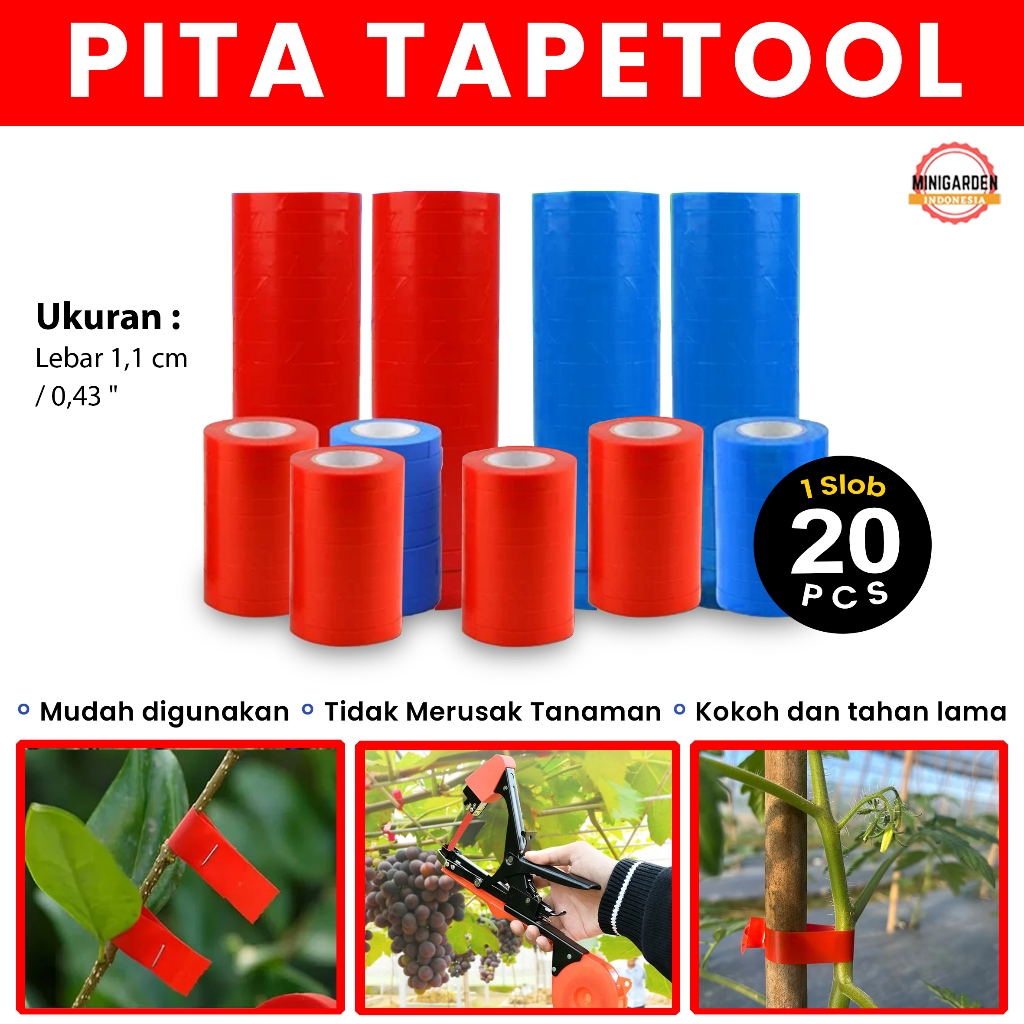 

PITA TAPETOOL 1 SLOB 20PCS pita refill tapetool isi ulang pita solasi tapetool