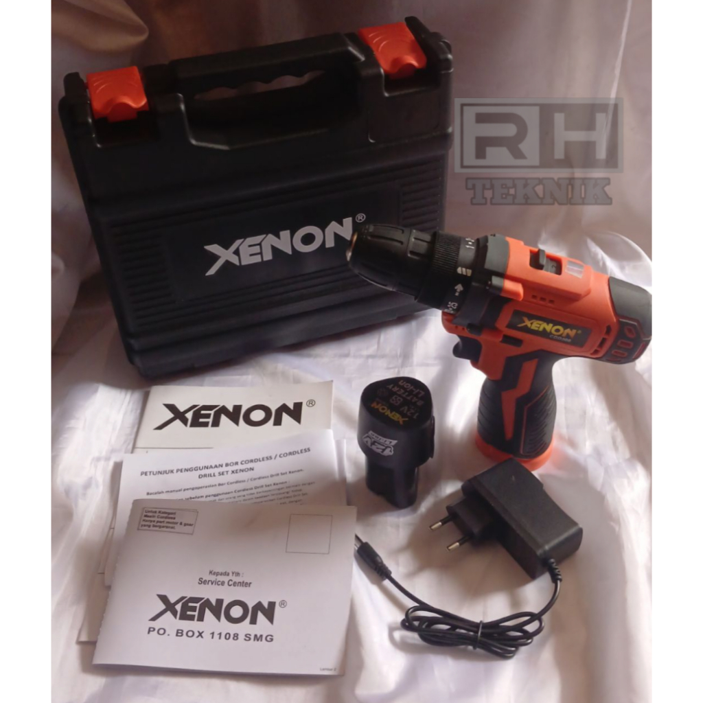 XENON CDD 500 12v Cordless Drill - Mesin Bor Baterai Heavy Duty tanpa set