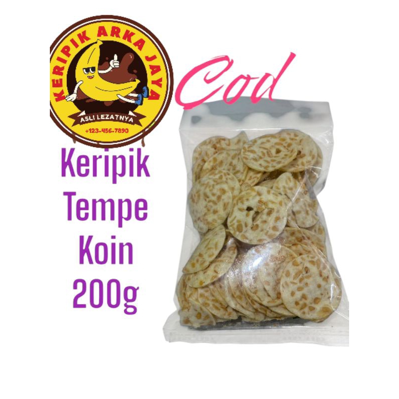 

200 gram keripik tempe koin