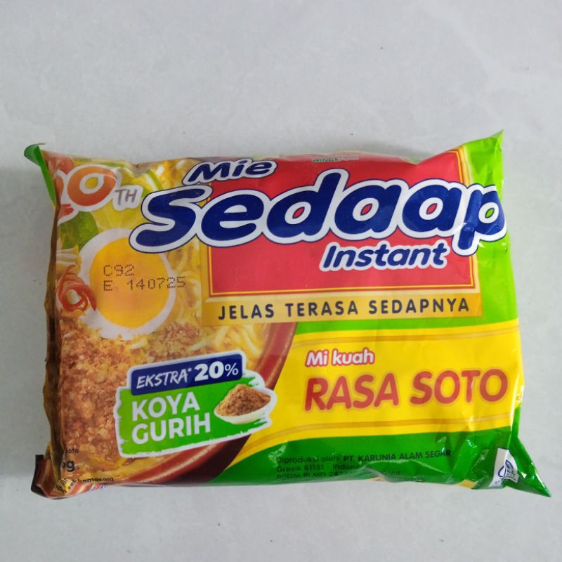 

Mie Sedaap Instan Rasa Soto