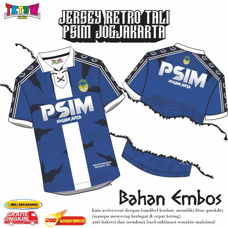 JERSEY SUPORTER ( PSIM JOGJAKARTA ) RETRO TALI