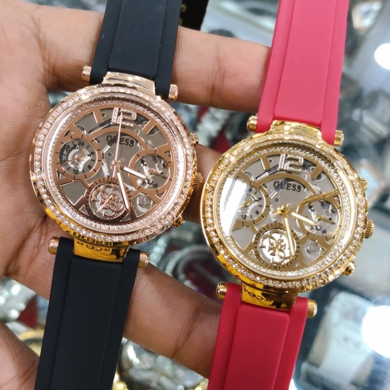 Guess Solstice GW0484L1 GW0484L2 Original Jam Tangan Wanita Strap Rubber