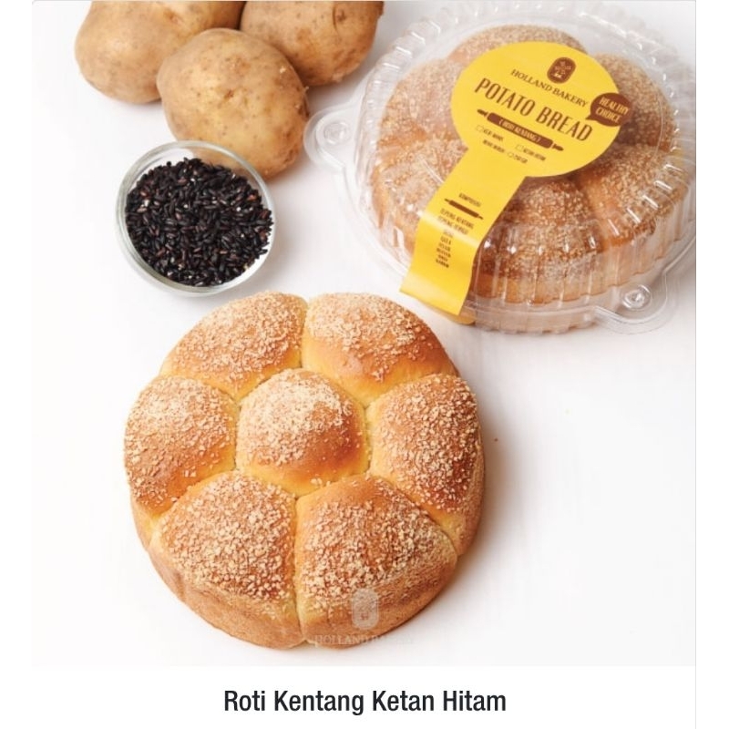 

Roti Kentang Keju Manis / Ketan Hitam Holland Bakery