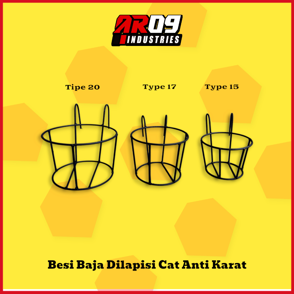 Rak Bunga Balkon Besi - Rak Pot Tanaman Gantung Minimalis untuk Dekorasi Rumah & Taman Termurah