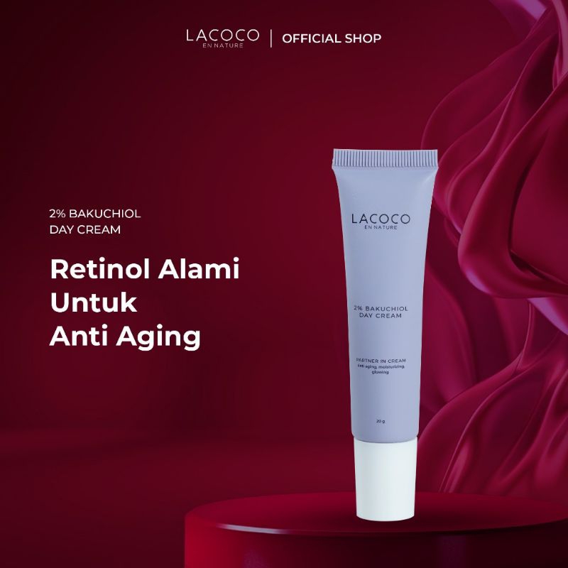 Lacoco bakuchiol cream siang - Lacoco bakuchiol cream malam - Cream glowing - Cream pemutih wajah - 