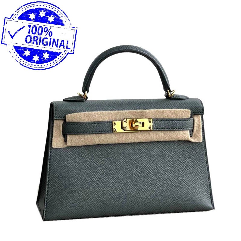 BNIB Hermes Mini Kelly K20 Kelly 20 Vert Amande Epsom GHW Z 2021