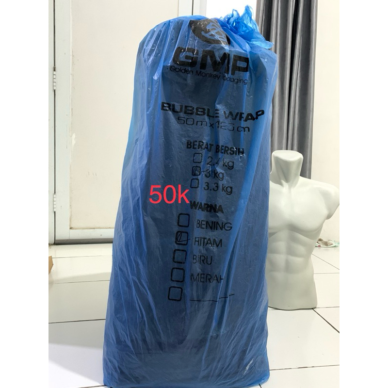 

[Preloved] Bubble Wrap Warna Hitam