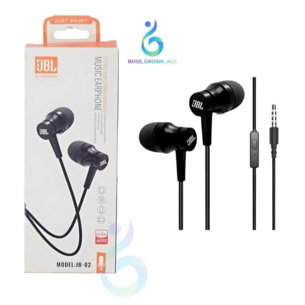 JBL Stereo Bass Headset Handsfree Headset Kabel