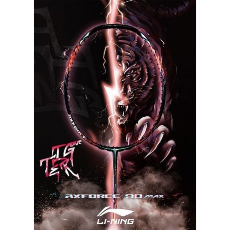 Raket Badminton Lining Axforce 90 Max Tiger Bulutangkis Original