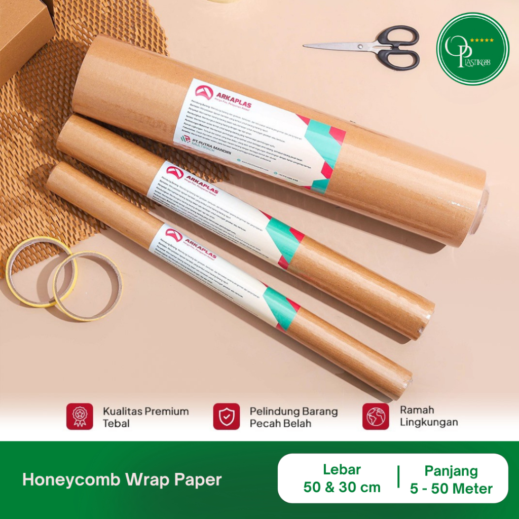 

ONANNA Honeycomb Paper Hexa Wrap Eco Friendly 50cm x 50m