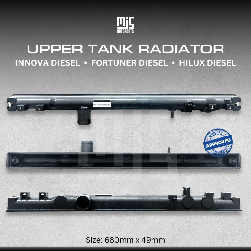 Upper Tank Radiator Innova Diesel Fortuner Diesel Hilux Diesel