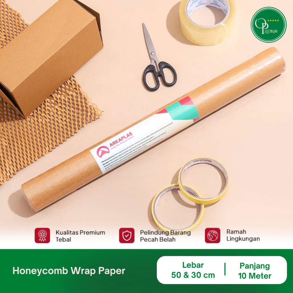 

ONANNA Honeycomb Paper Hexa Wrap Eco Friendly 50cm x 10m