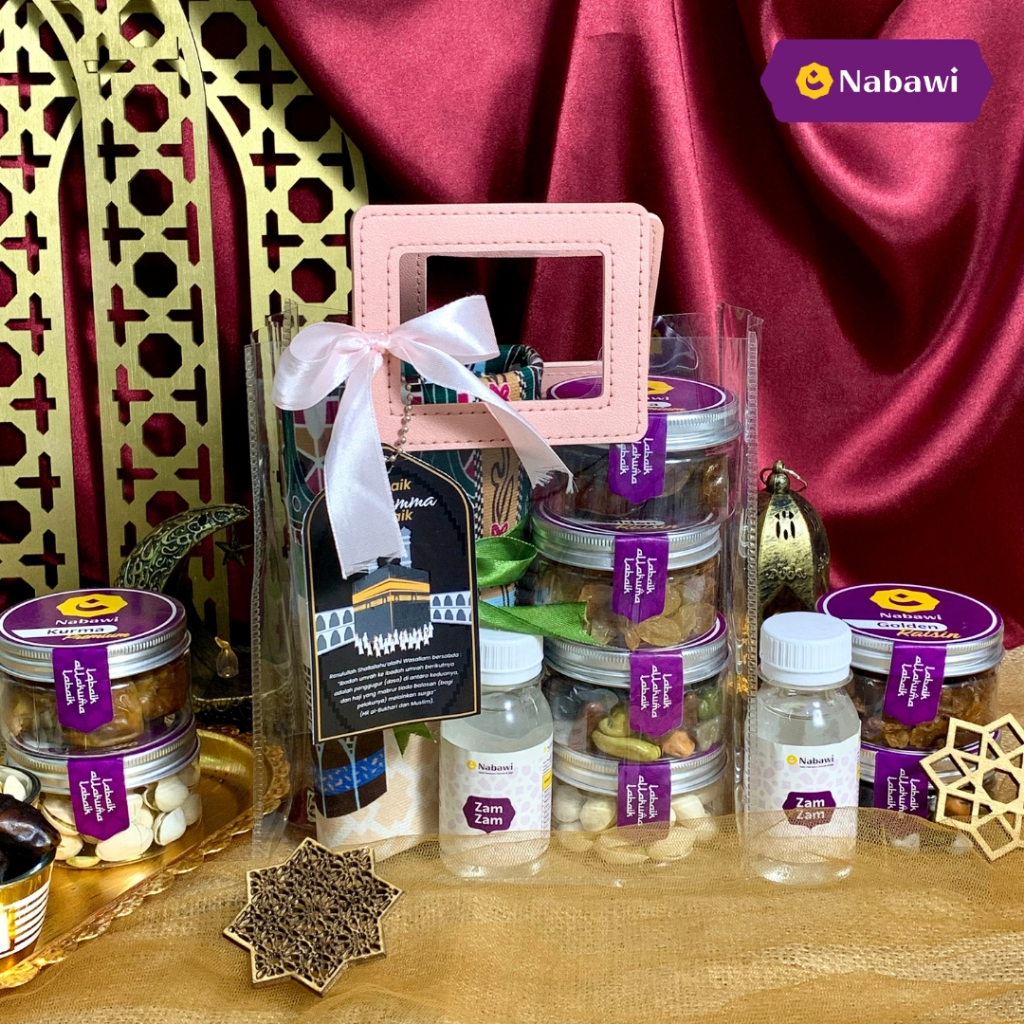 

wadistroalip Hampers Al Khansa Paket Makanan Khas Arab Kacang Kurma Kismis Air Zamzam Oleh-Oleh Haji