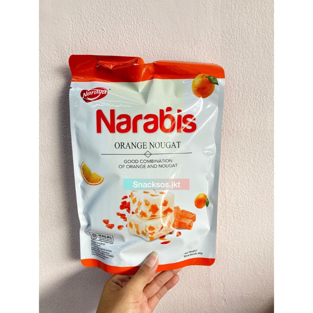 

pekanbaru / naraya narabis orange nougat snack makanan ringan halal