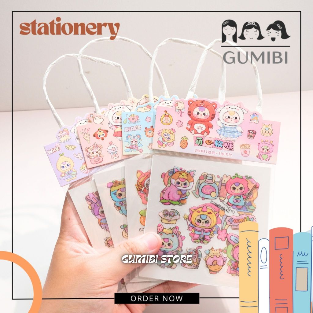 

STIKER 3 LEMBAR BABY THREE STIKER TENTENG TAS STIKER PVC MOTIF BABY THREE LUCU TERMURAH GUMIBI STORE