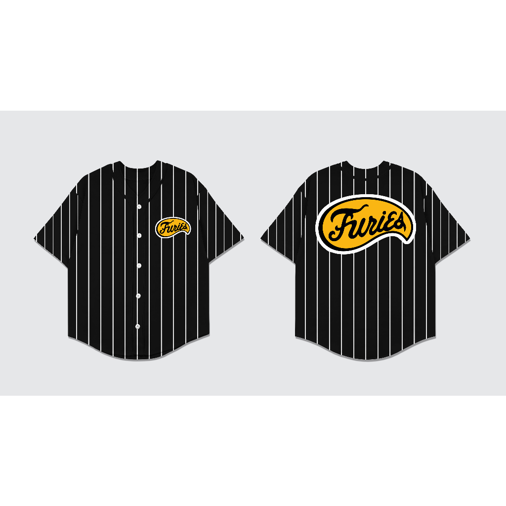 Baseball Jersey Furies | Pria & Wanita Unisex | Baju Baseball Keren Oversize Streetwear Kekinian