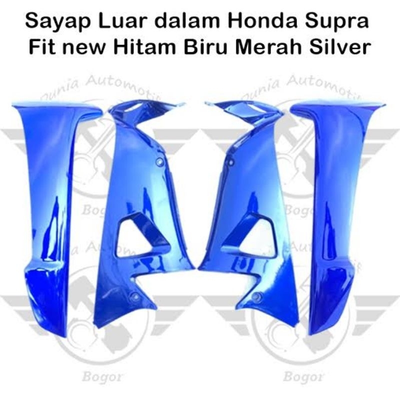 sayap luar dalam Supra fit new biru