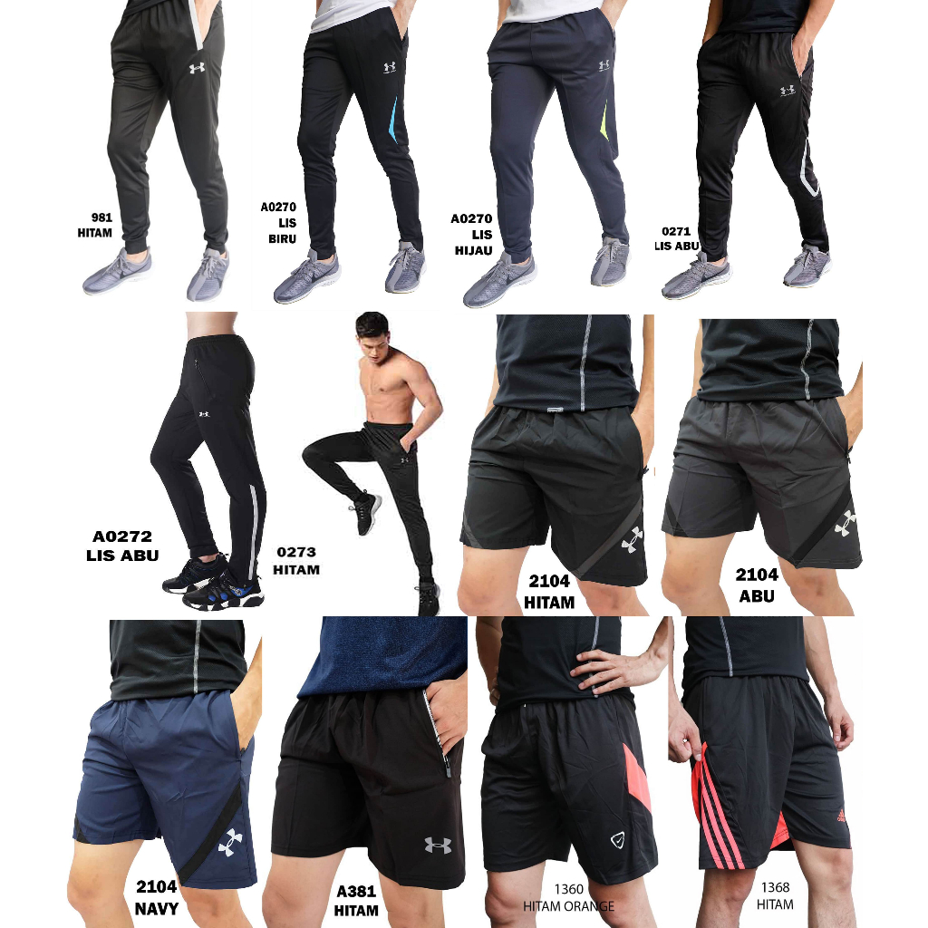 Celana Pendek Olahraga Pria Sale Futsal Fitness Gowes Gym Sepeda Volley Training Running Import Mura