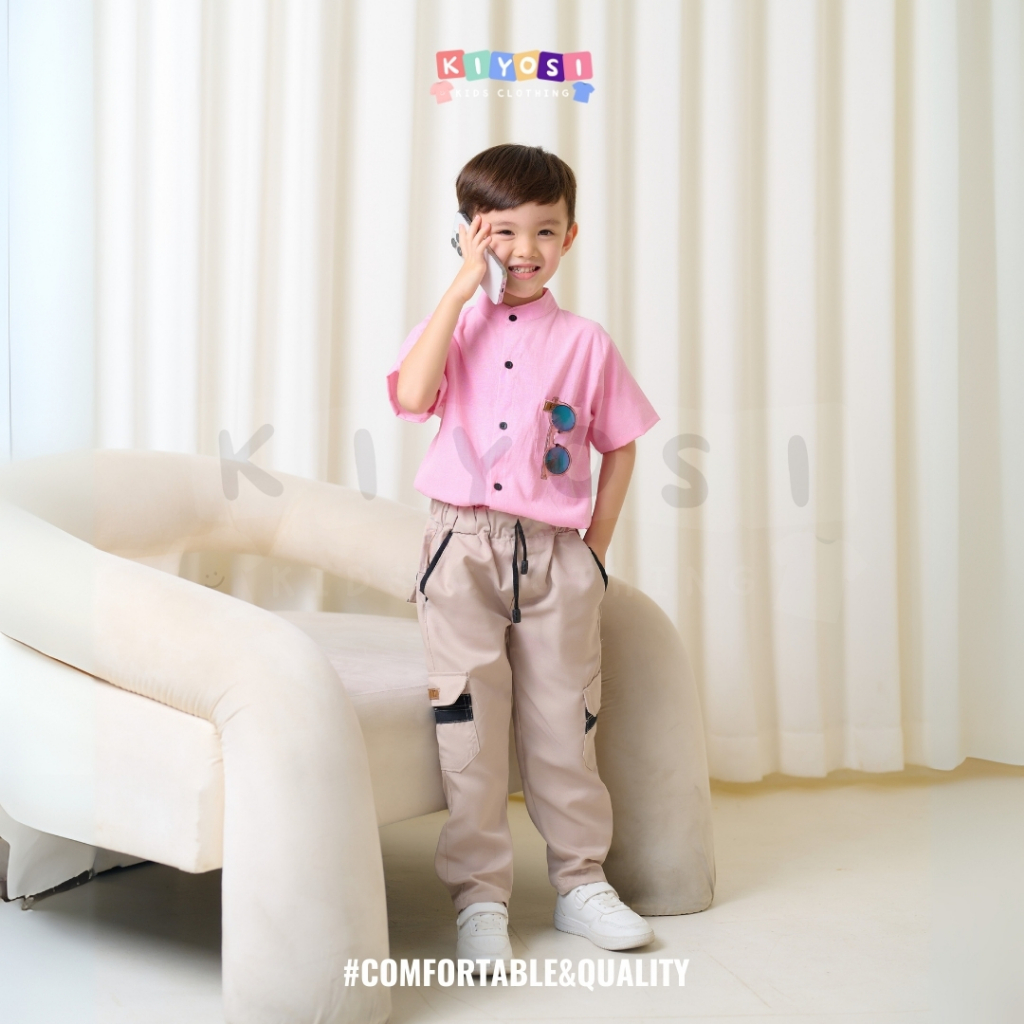 KIYOSI Kemeja Oxford Polos Anak Kemeja Anak Best Seller 0-6 Tahun