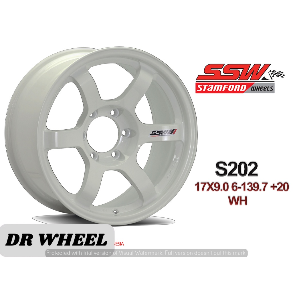 Ready stok velg mobil ring 17 h139,7 lebar 9 warna putih
