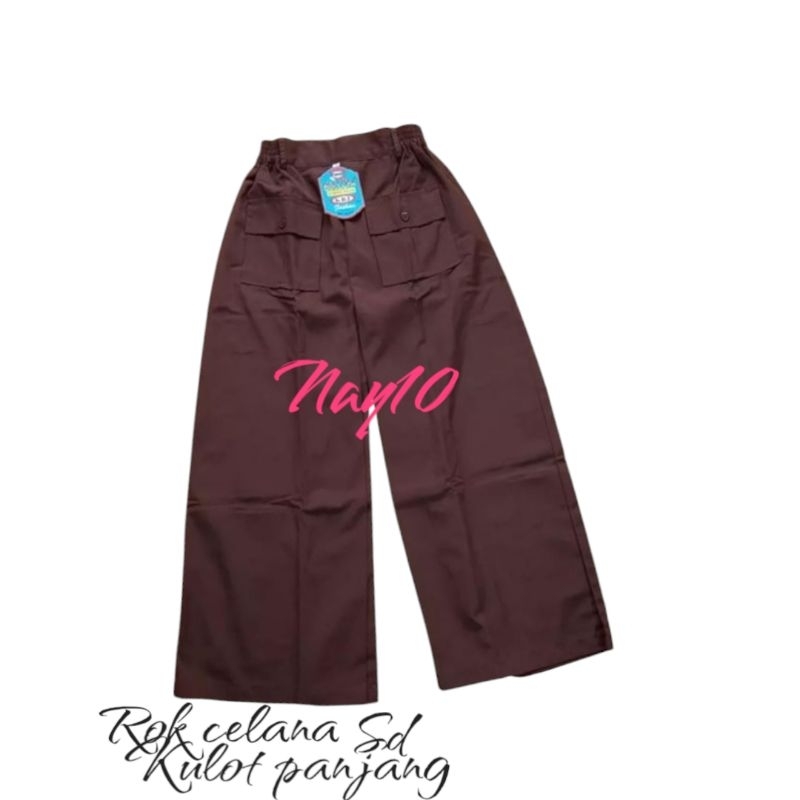 rok celana kulot panjang pramuka sd anak perempuan
