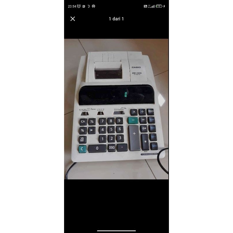 

kalkulator printer casio dr 140 l new old stock