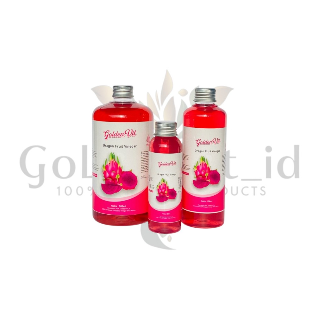 

Goldenvit cuka buah naga / cuka naga organik /cuka buah with mother / cuka buah naga with mother
