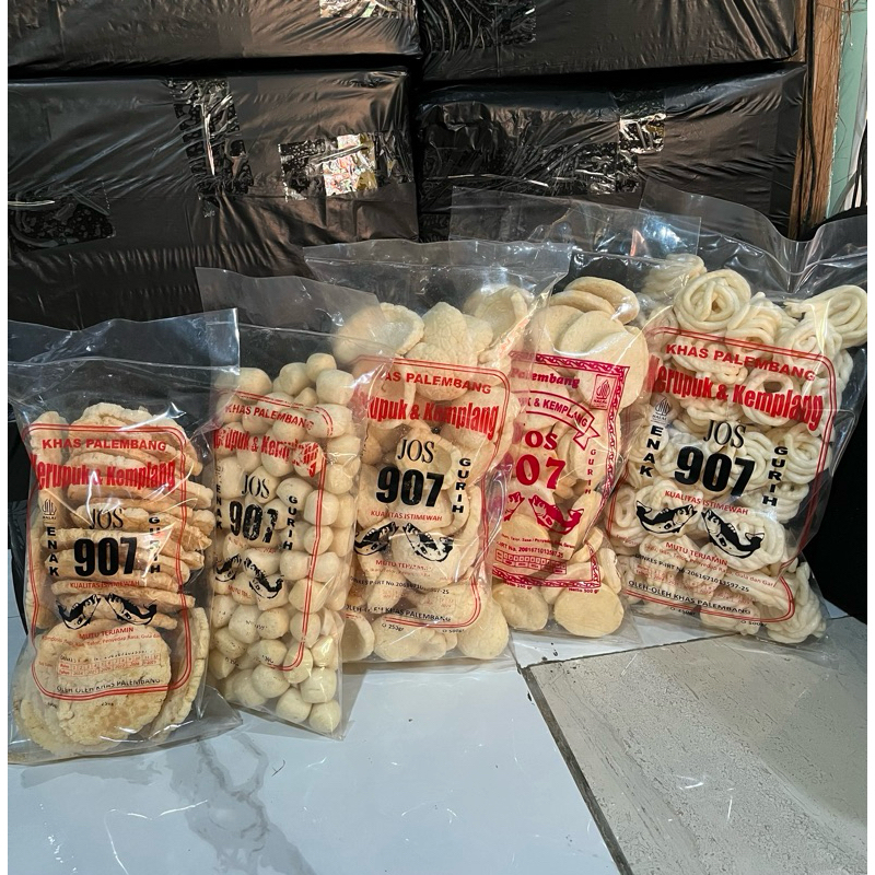 

PAKET SUPER 5 BKS 250gram Kemplang getas, kemplang mangkok, kemplang panggang, kemplang kancing, kerupuk sanggul ikan tenggiri asli kota palembang