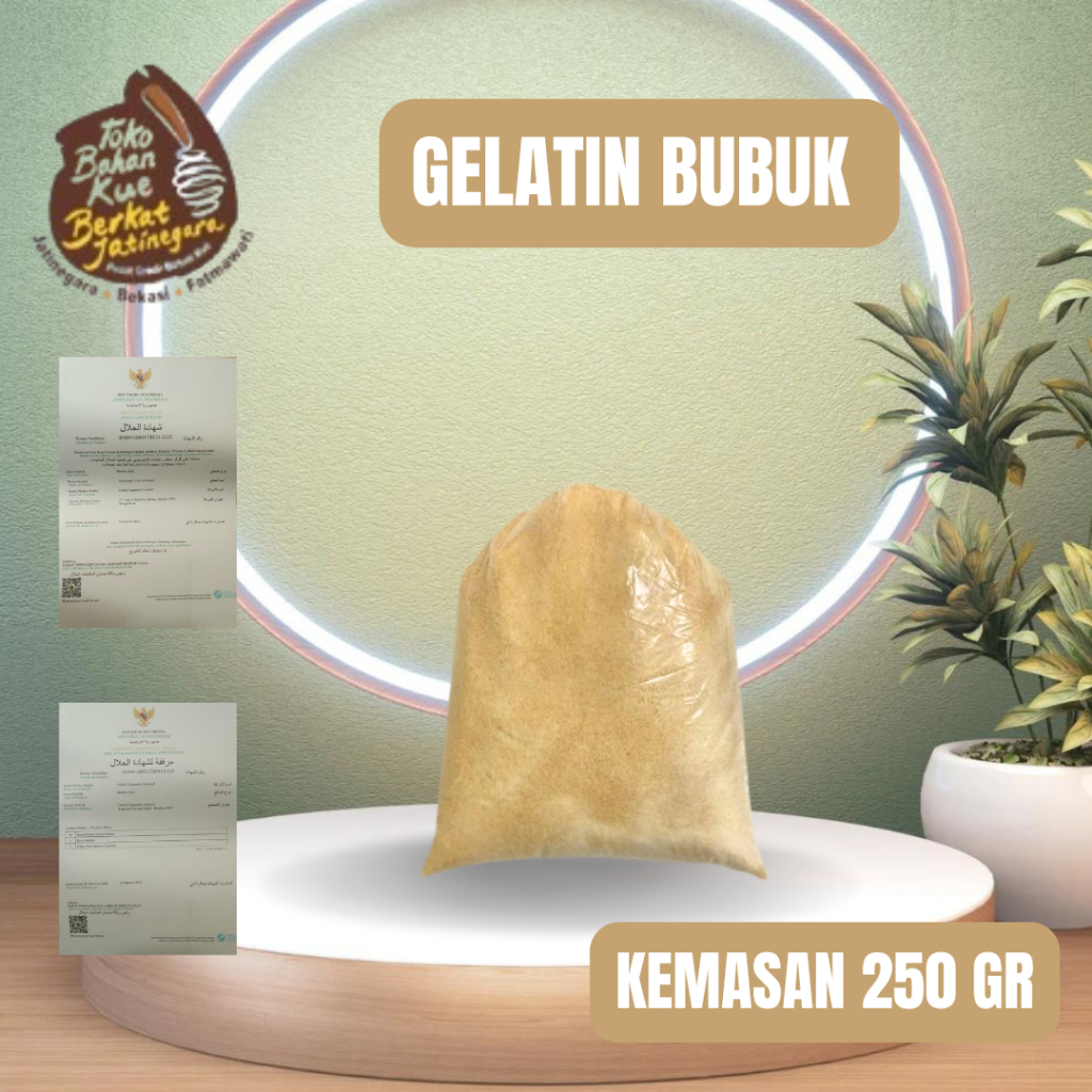 

GELATIN BUBUK 250 GRAM / BUBUK GELATIN