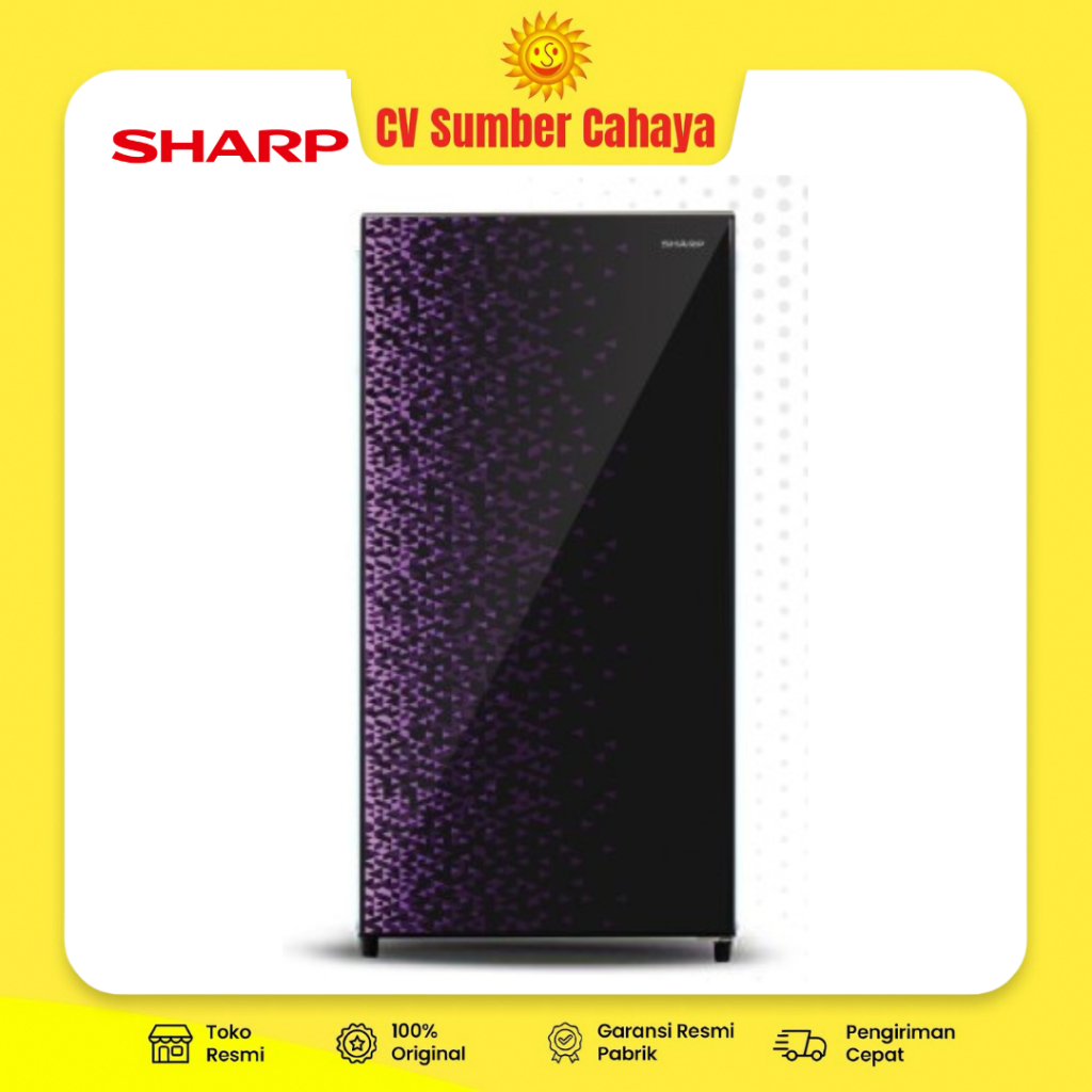SHARP Kulkas 1 Pintu 133Liter SJ-X165MG GB/GR Low Voltage 165MG SJ X165MG