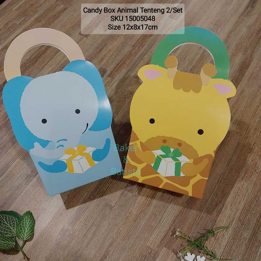 

Candy Box Animal Tenteng 2 Set/ Mini Box For Gift Candy Permen / Gift Box Aesthetic / Mini cookies box cantik