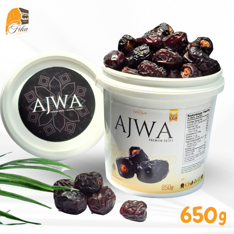 

Kurma Ajwa Ember 650 Gram Kurma Nabi Original Grade A Oleh Oleh Haji dan Umroh