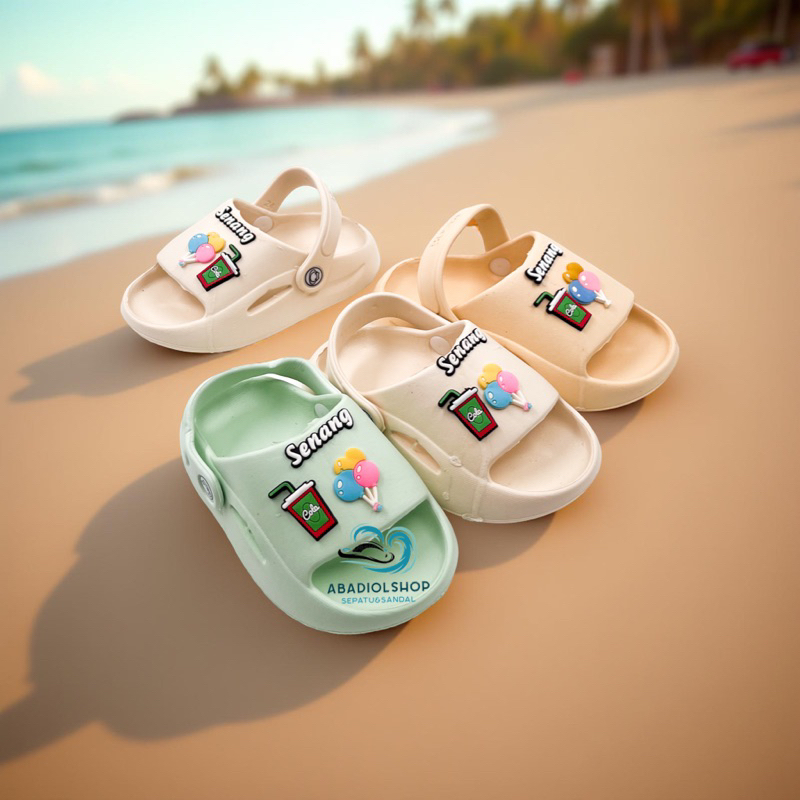 IRSOE-SANDAL BAIM IRSOE  SLIPON WANITA / SANDAL SLIPON IRSOE MOTIF BALON ANAK  WANITA SIZE 36-40 TER