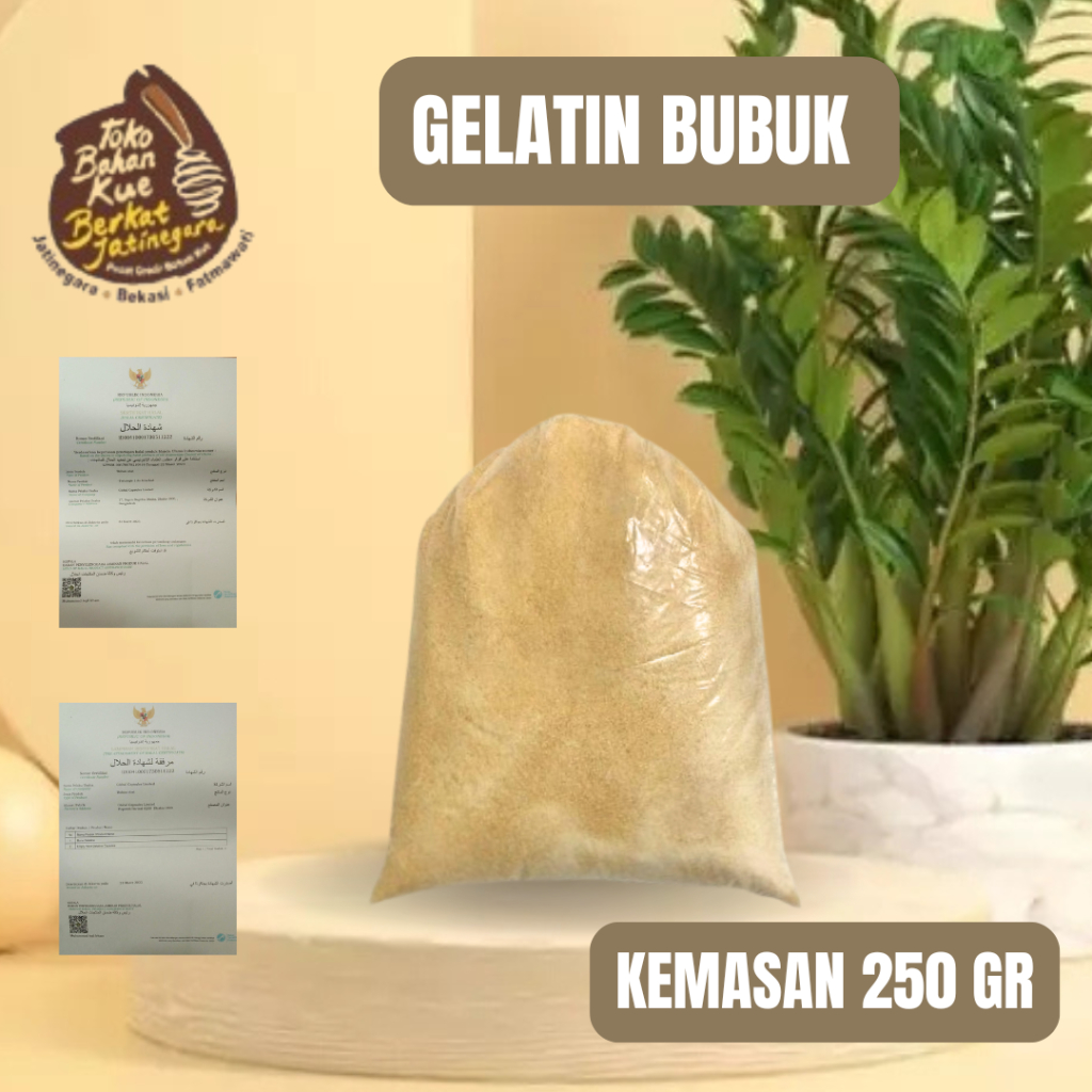 

GELATINE GCL 250 GR / GELATIN BUBUK