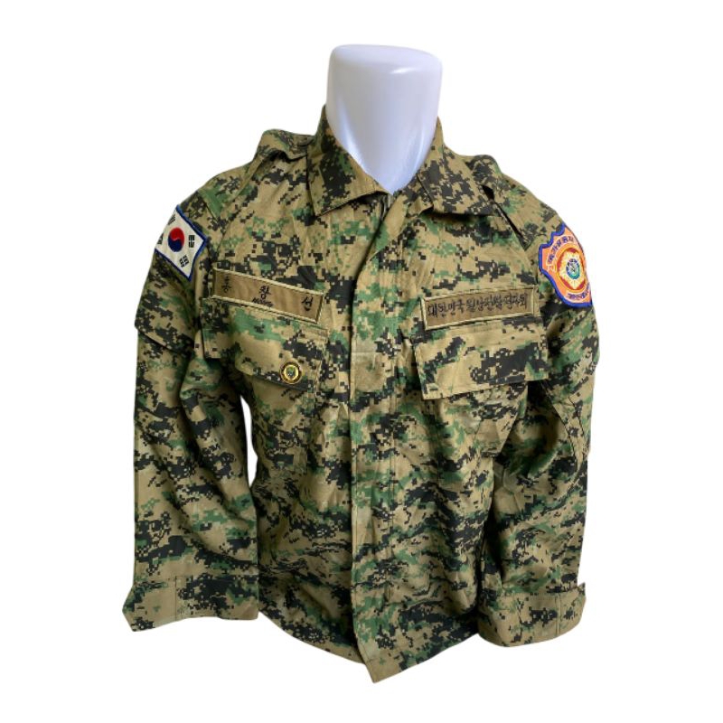 Kemeja BDU PDL loreng digital Marpat Pasukan Khusus Korea Full Patch (5)