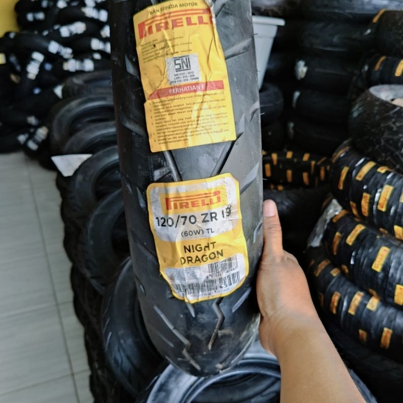 Promo ban 120/70 ring 19 Pirelli Night dragon THN produksi 2017