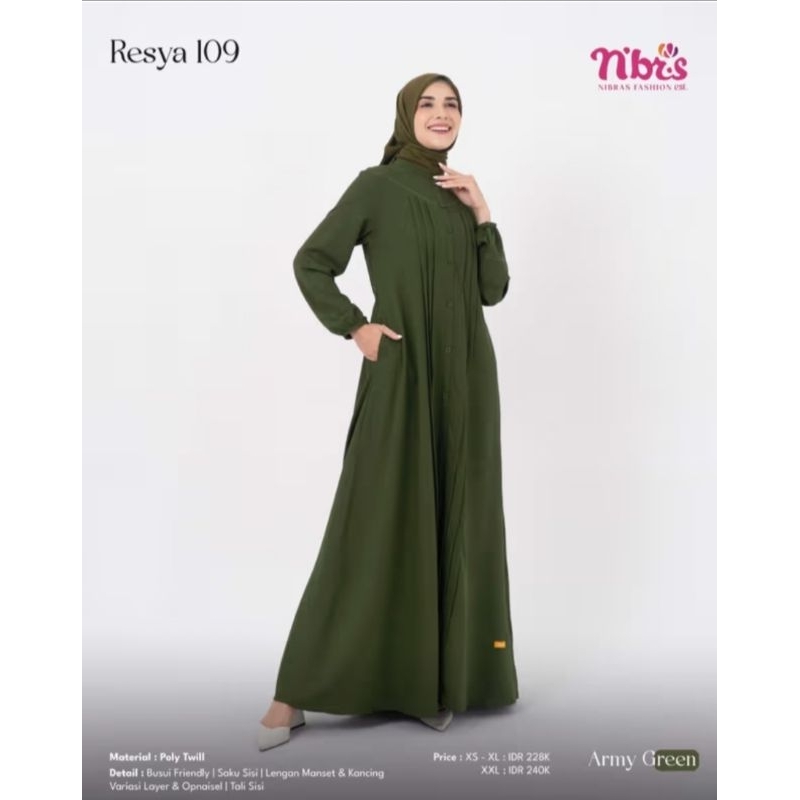 Resya 109 Gamis remaja dewasa by Nibras