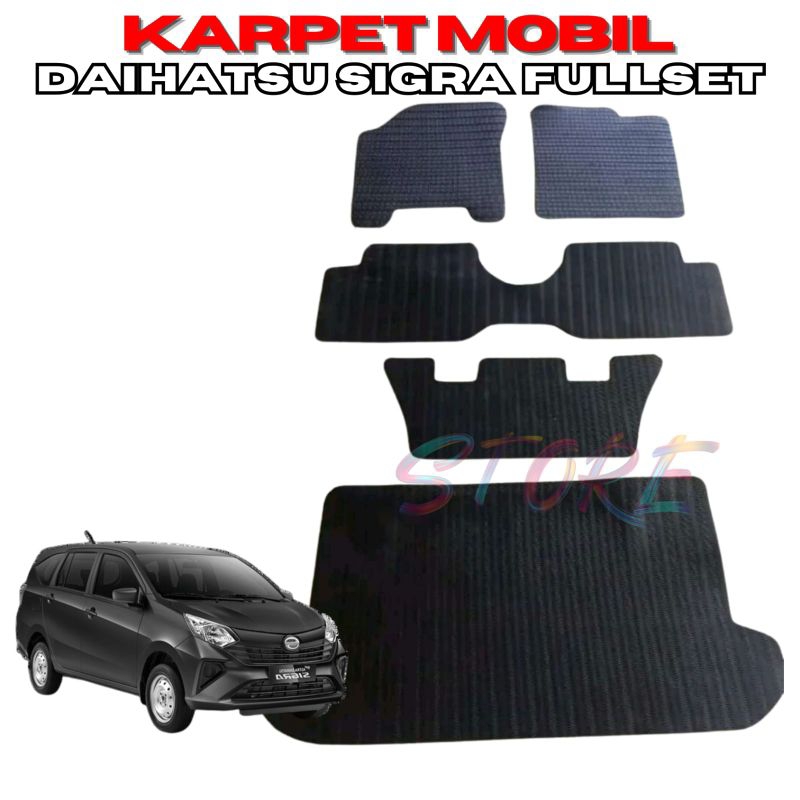 karpet mobil daihatsu sigra fullset / matras mobil daihatsu sigra fullset / alas kaki mobil daihatsu