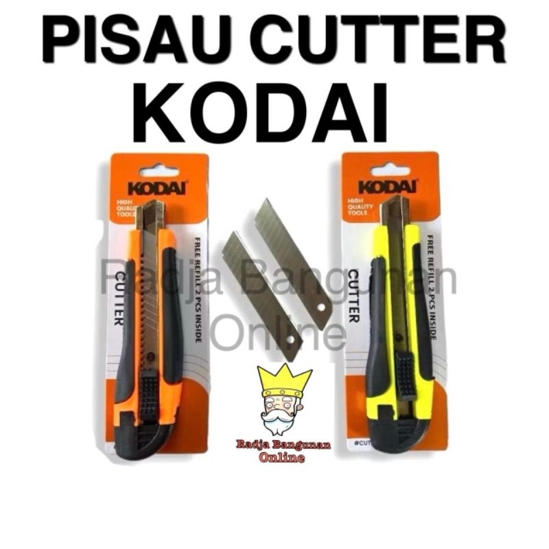 

KODAI Pisau Cutter Besar/ Pisau Cutter Auto Lock / Pisau Cutter Gagang Karet/ Cutter besar merk KODAI/Cutter stainless steel