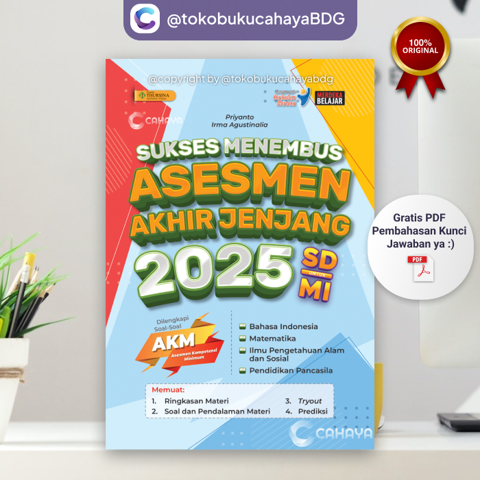 Buku Sukses Menembus ASESMEN Akhir Jenjang Ujian Sekolah SD/MI Thursina | ujian sekolah sd | soal so