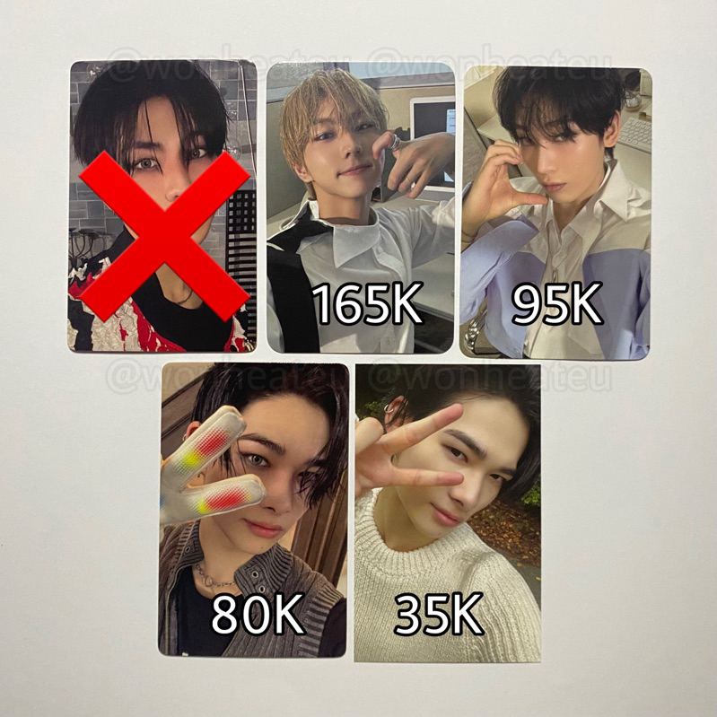 ENHYPEN PHOTOCARD JUNGWON SUNOO NI-KI ROMANCE:UNTOLD DAYDREAM OLIVE YOUNG YIZHIYU LUCKY DRAW R5 KPOP