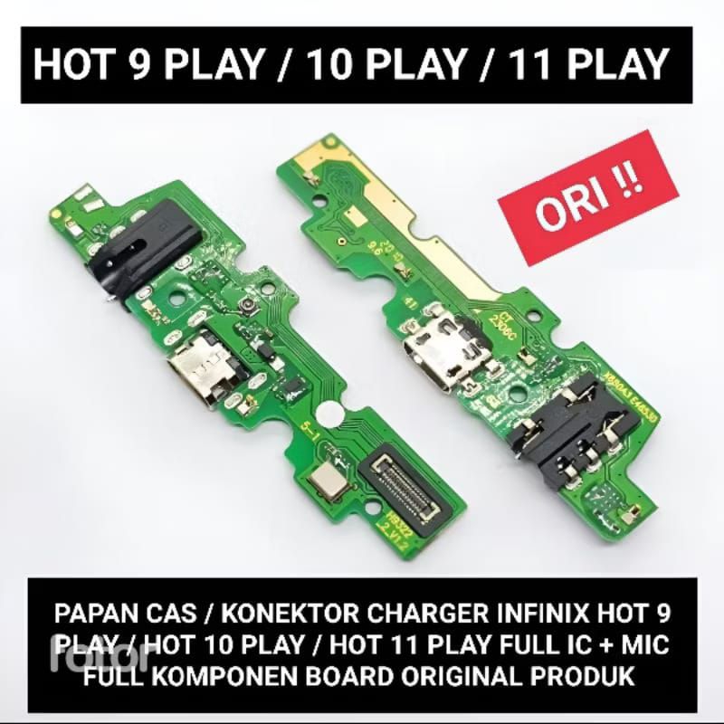 PAPAN CAS / KONEKTOR CAS INFINIX HOT 9 PLAY/HOT 10 PLAY/HOT 11 PLAY ORIGINAL 100%