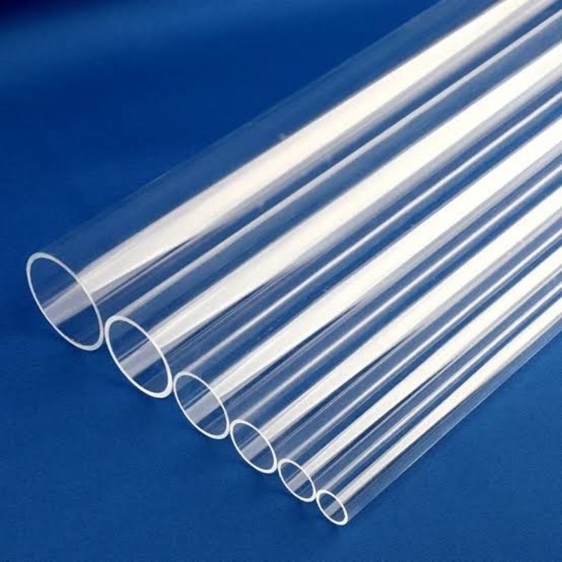 Pipa Akrilik 64 x 70 mm x 30 cm / Pipa Akrilik Tabung / Pipa Akrilic Transparan id mm x od mm / Acry