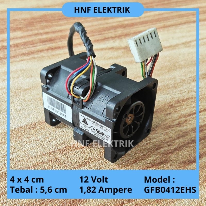 Kipas DC 4 x 4 cm 12V 1,82A Kipas Gandeng High Speed 12v 1.82a